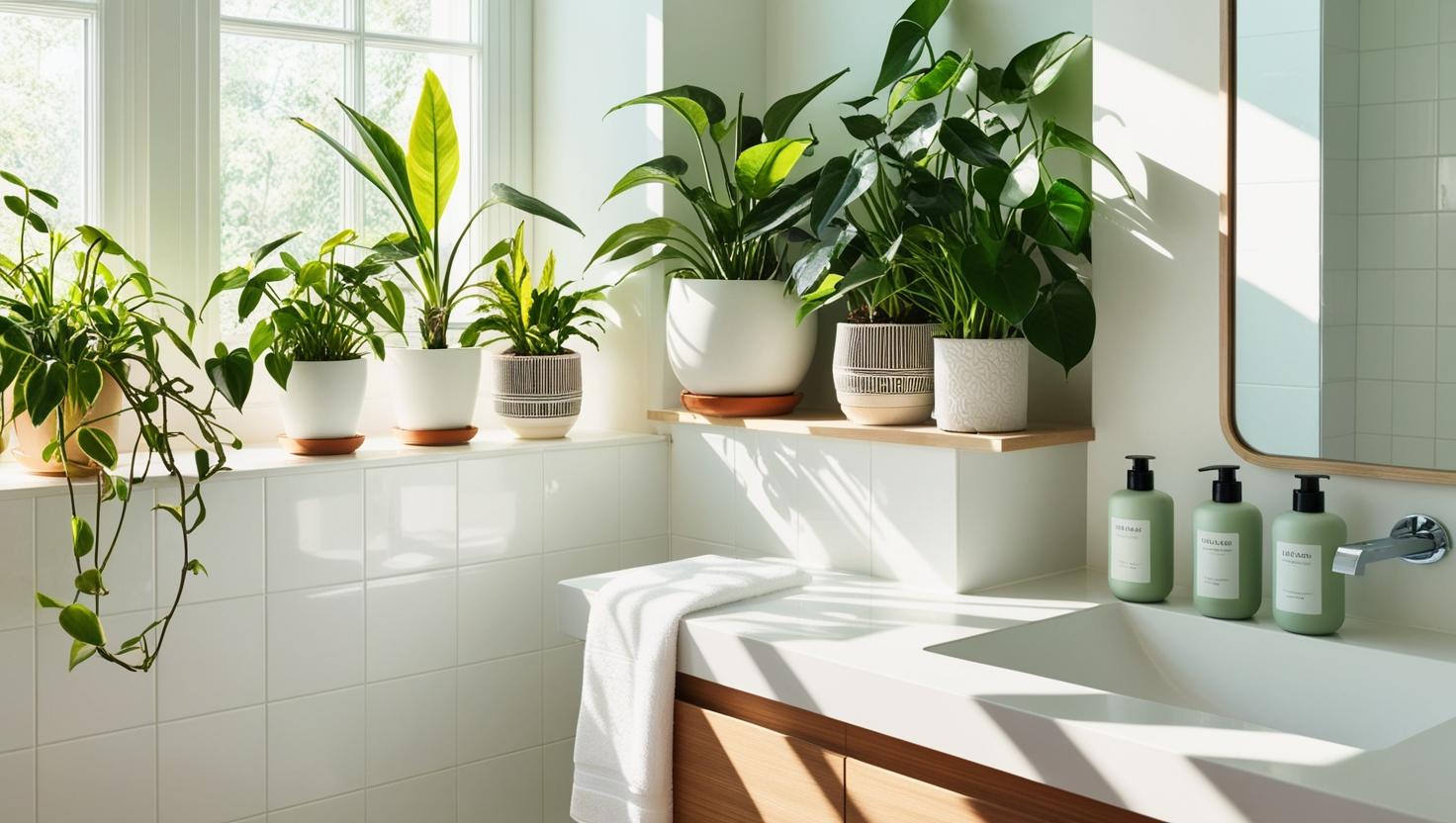 バスルーム　観葉植物