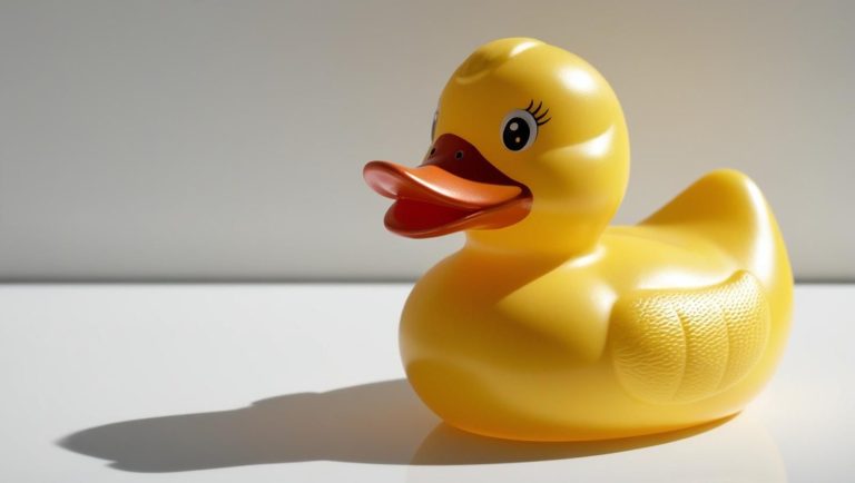 ラバー製のアヒル